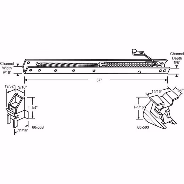 37in Window Channel Balance
